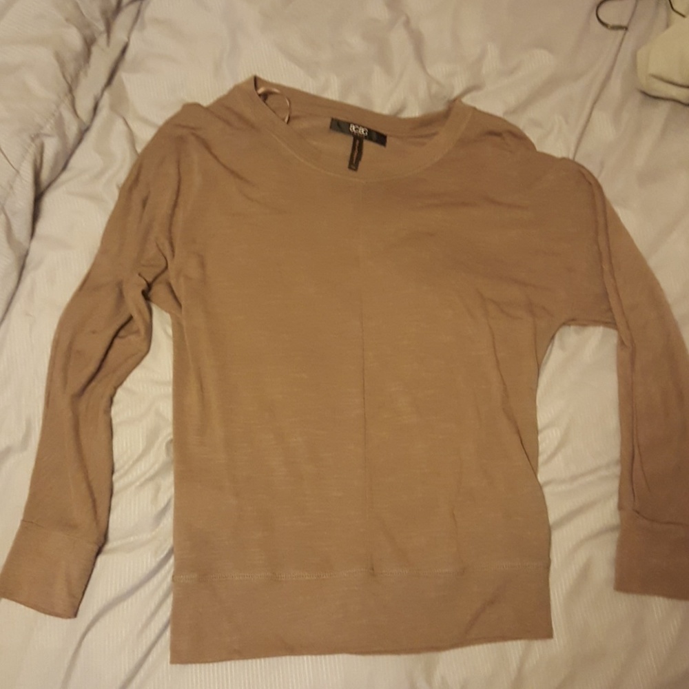 BCBG Paris- Brown marbled long sleeve top